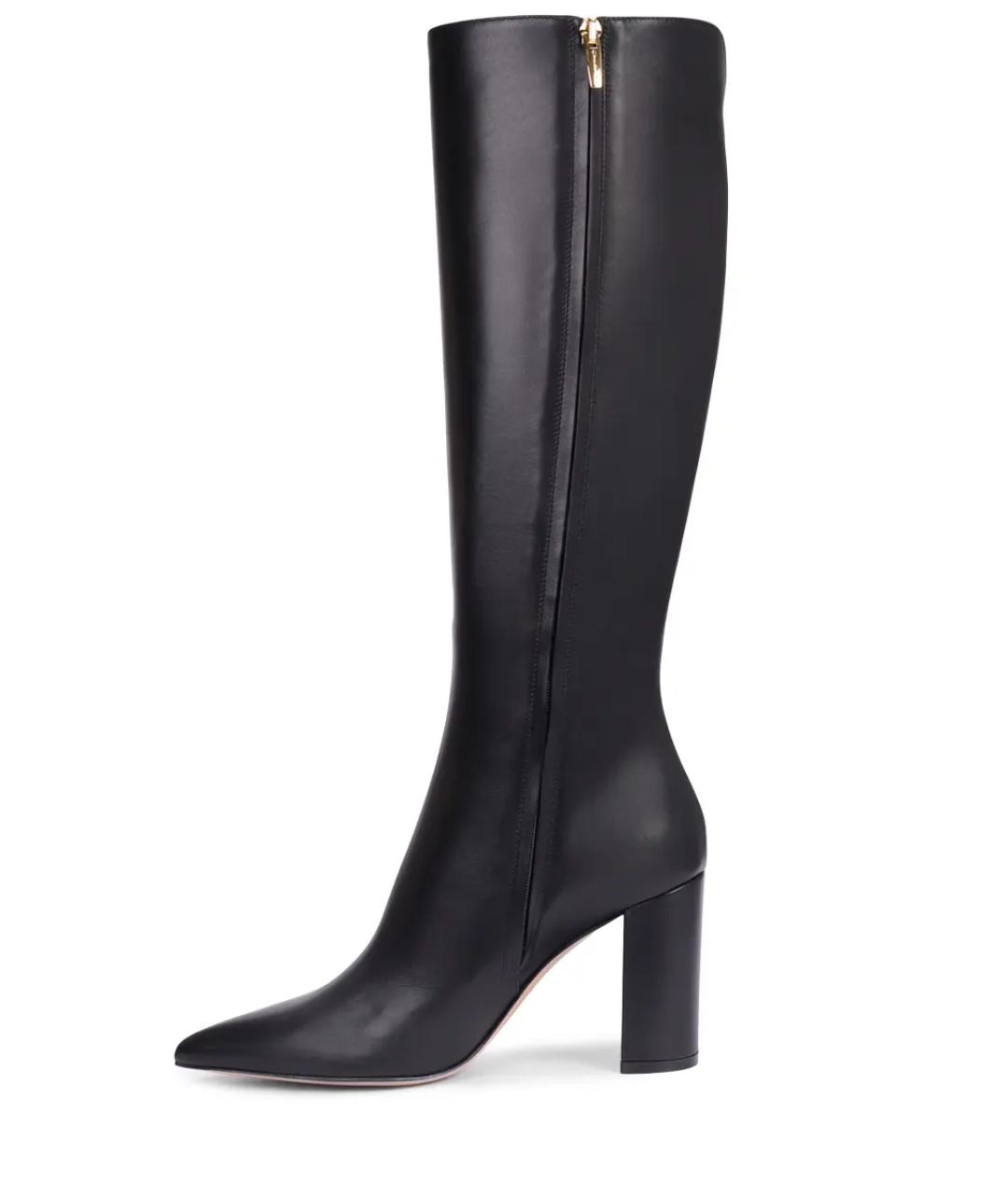 GIANVITO ROSSI Черные кожаные сапоги, фото 3