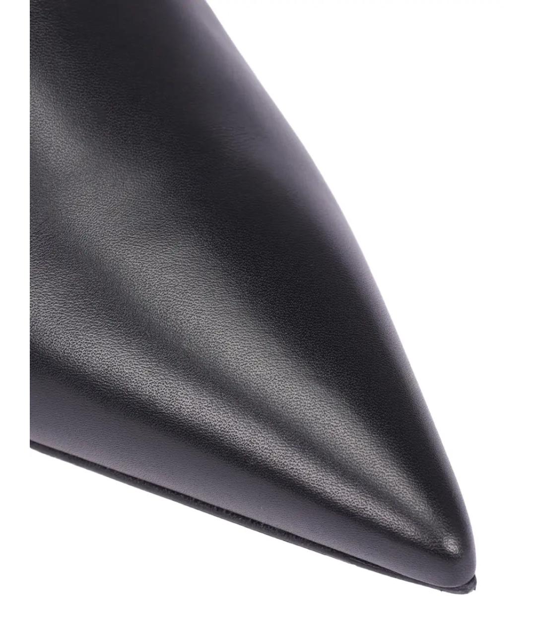 GIANVITO ROSSI Черные кожаные сапоги, фото 5