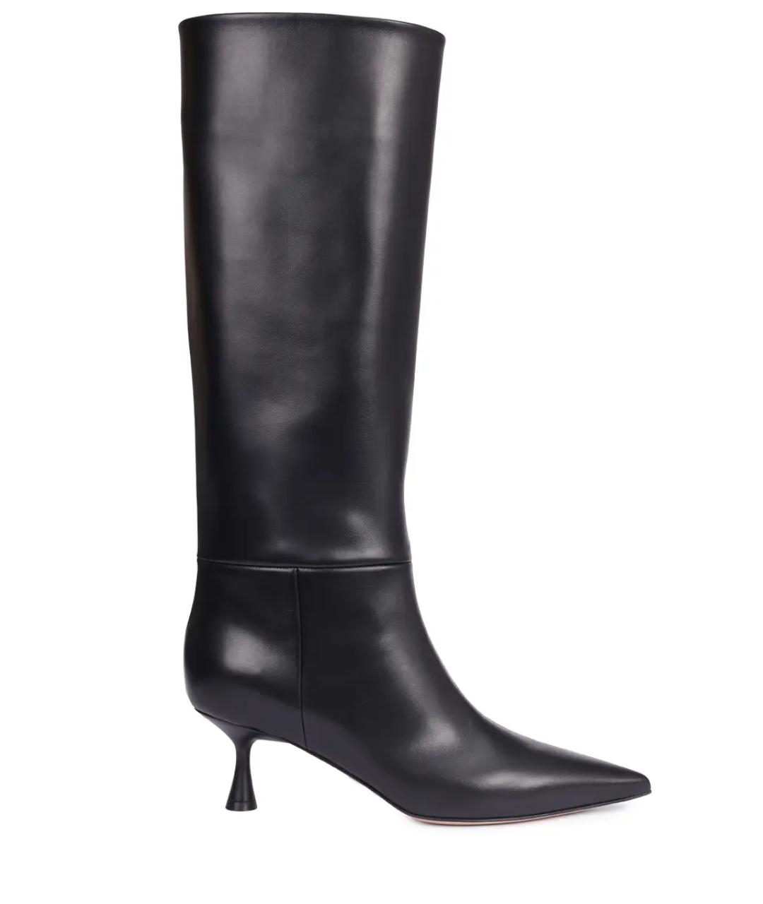 GIANVITO ROSSI Черные кожаные сапоги, фото 1