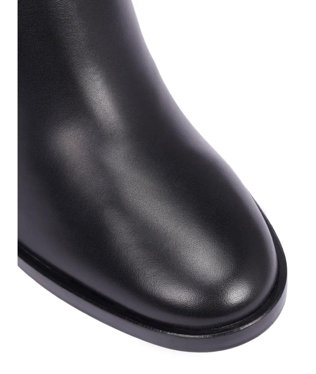 GIANVITO ROSSI Черные кожаные сапоги, фото 5