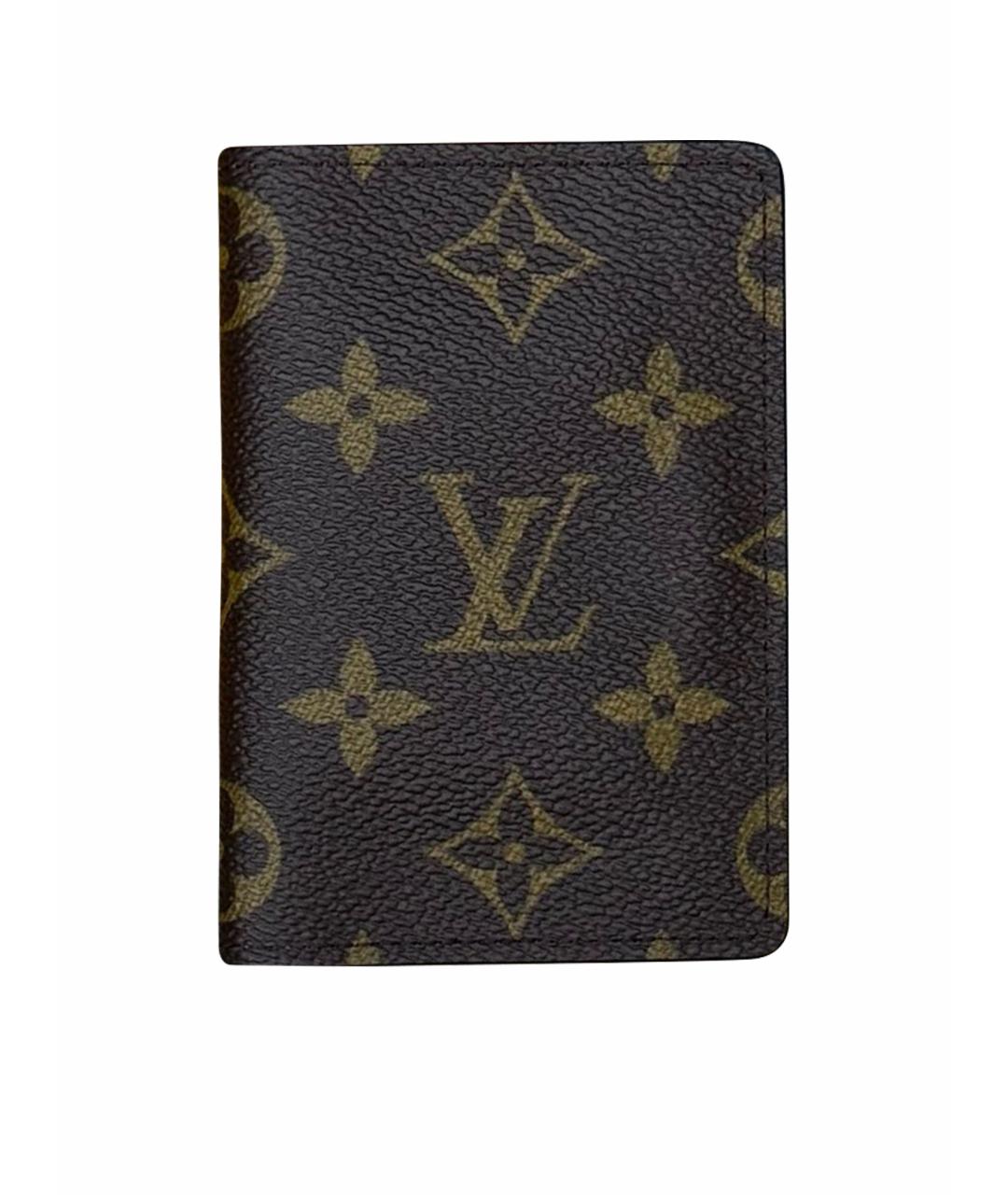 LOUIS VUITTON Коричневый кардхолдер, фото 1