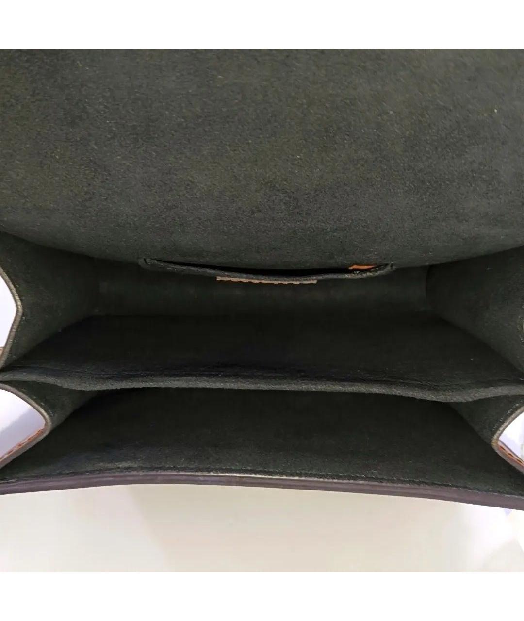 LOUIS VUITTON Коричневая кожаная сумка через плечо, фото 6