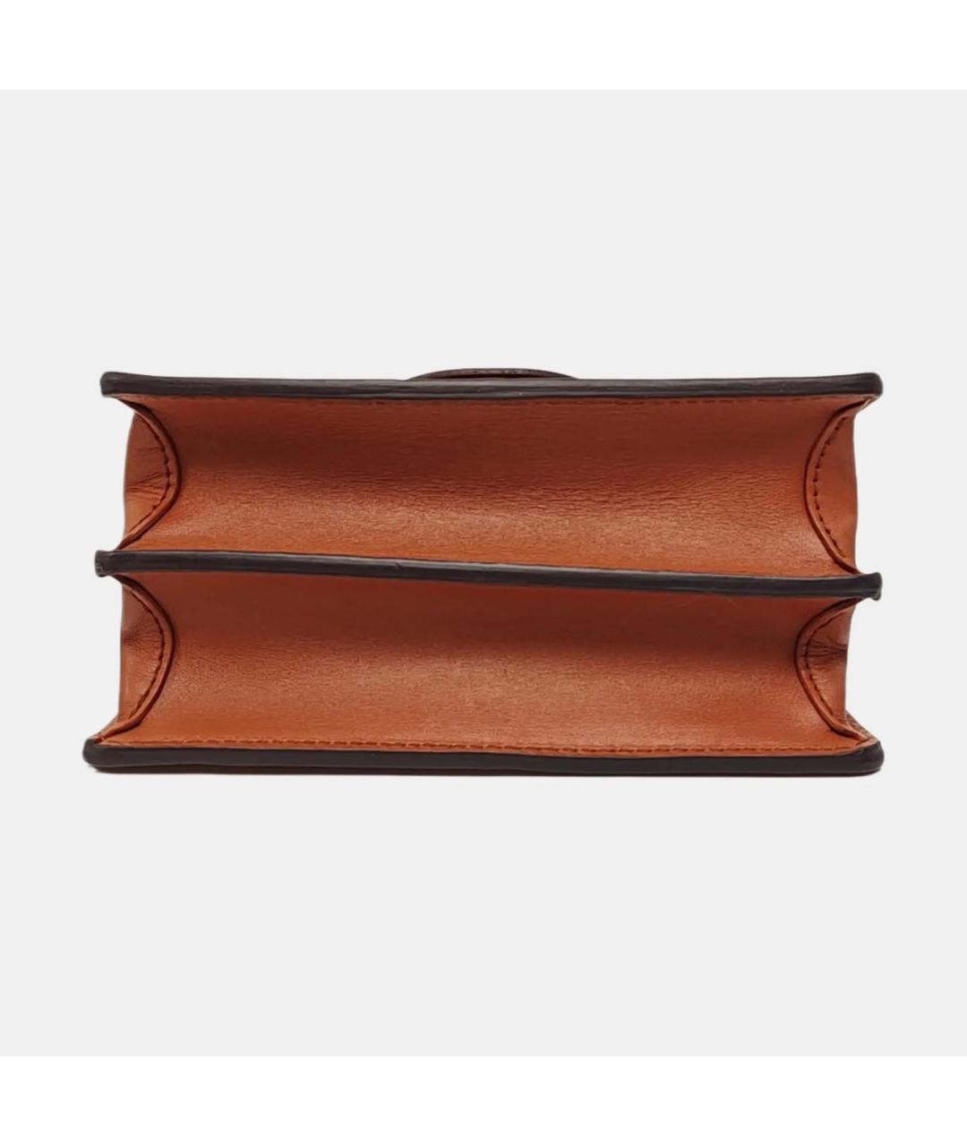 LOUIS VUITTON Коричневая кожаная сумка через плечо, фото 5