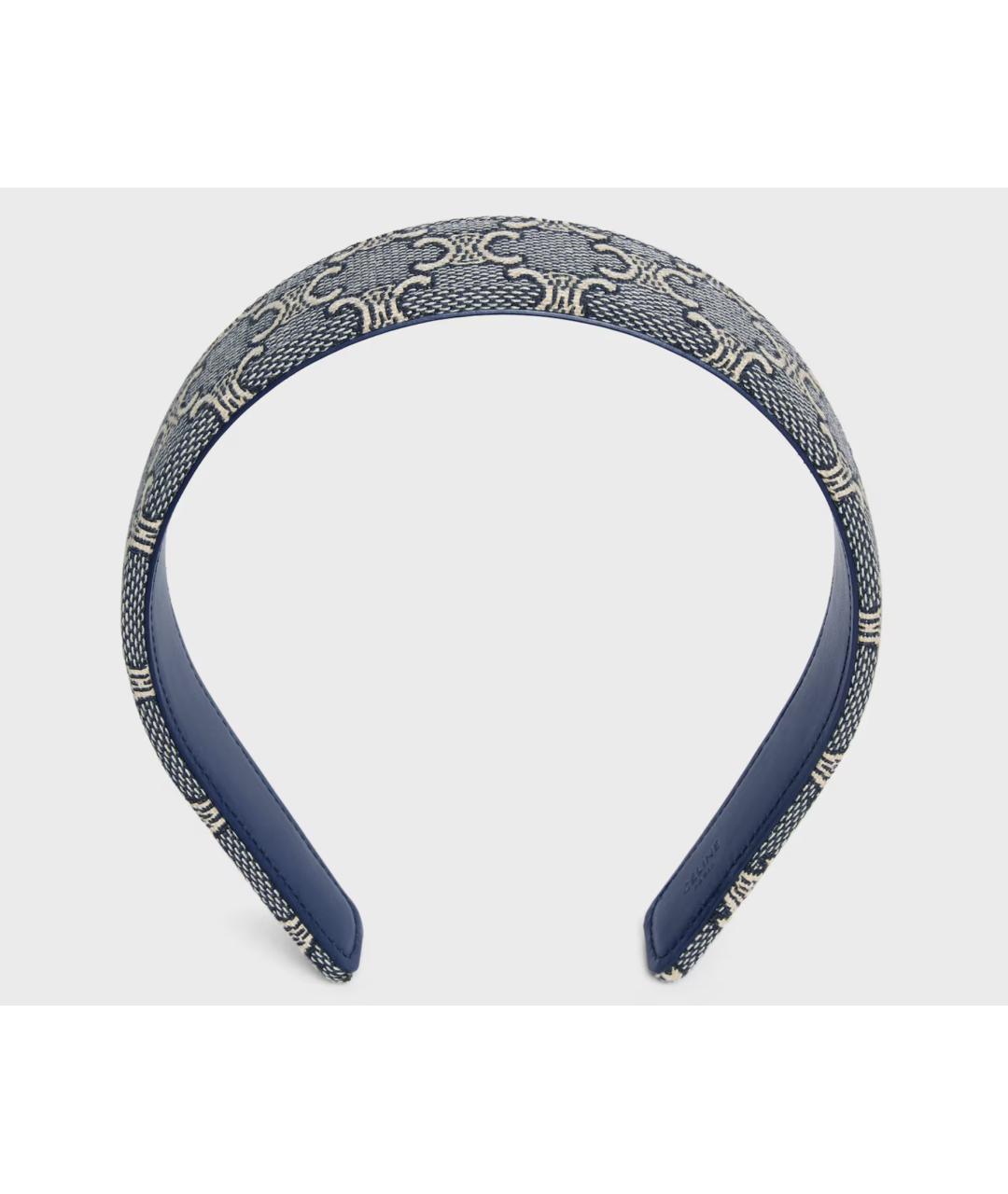 CELINE Синий ободок, фото 4