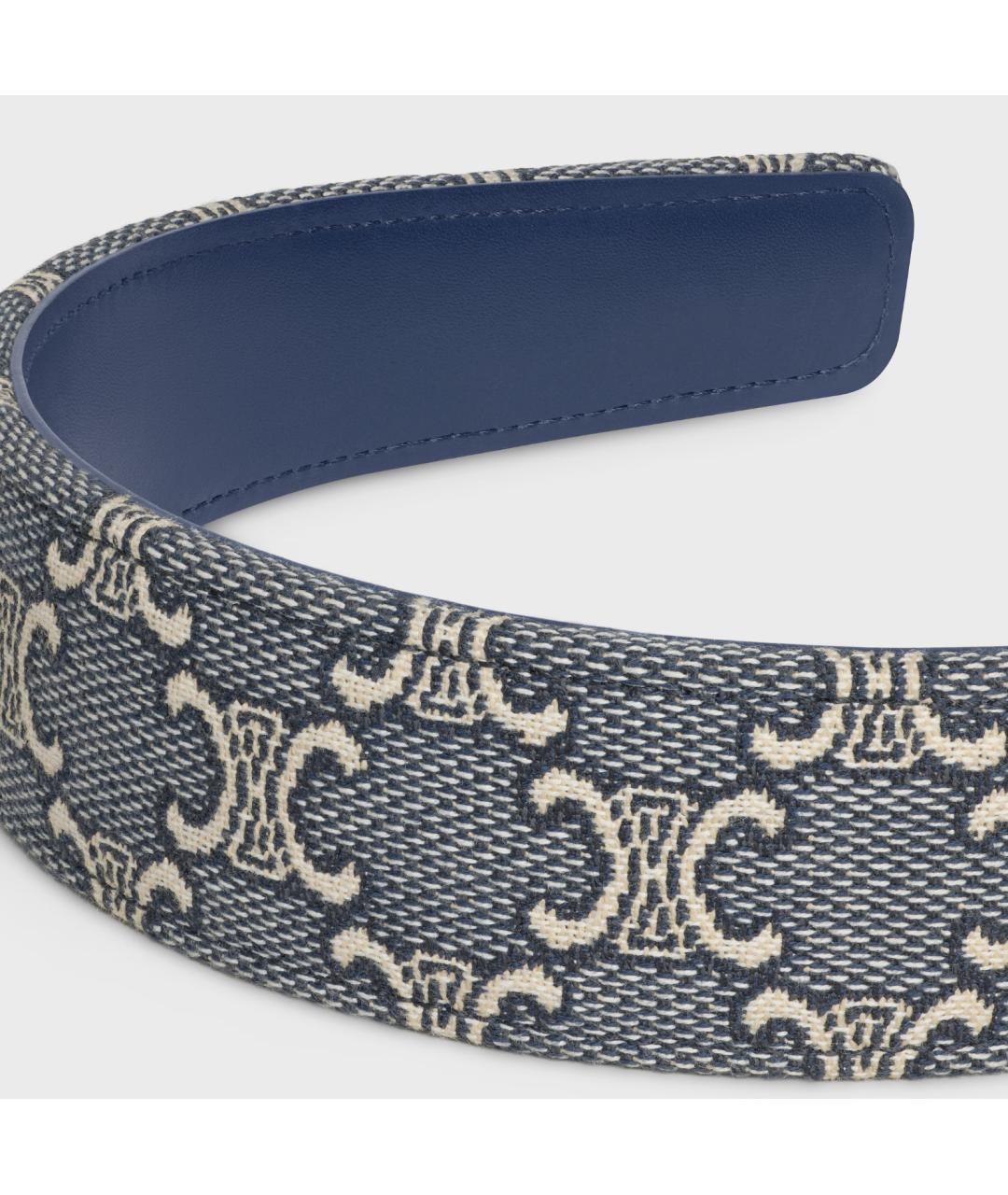 CELINE Синий ободок, фото 2