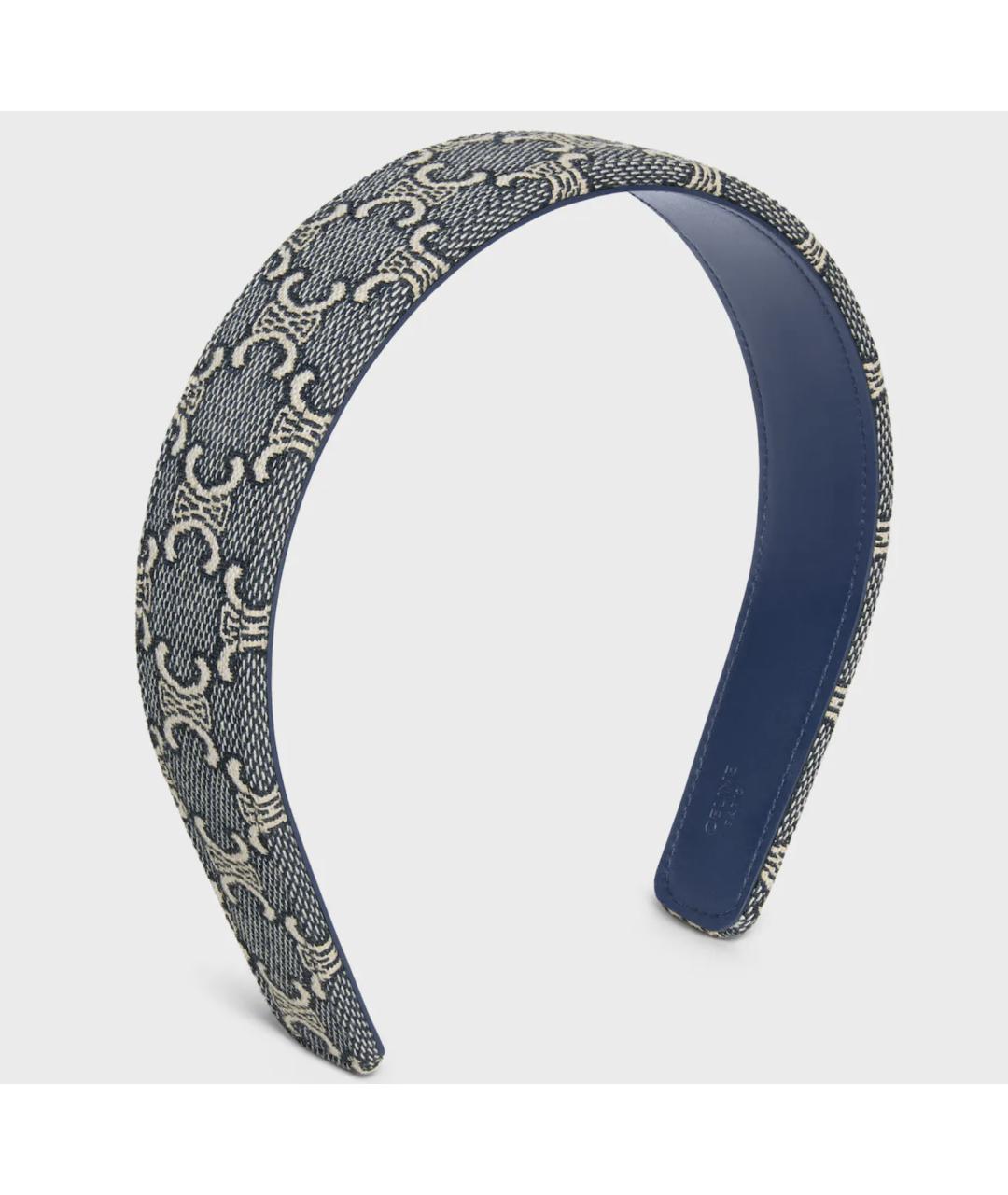 CELINE Синий ободок, фото 3