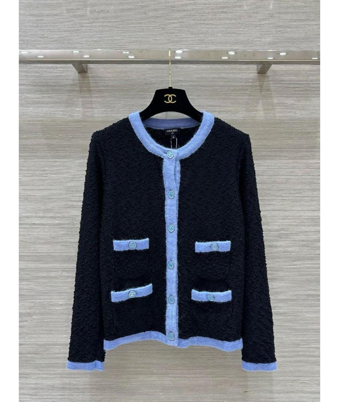 CHANEL Черный шерстяной костюм с юбками, фото 9