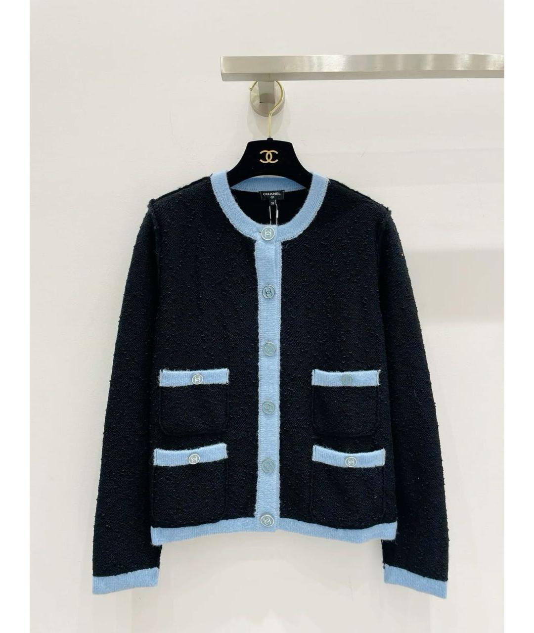 CHANEL Черный шерстяной костюм с юбками, фото 3