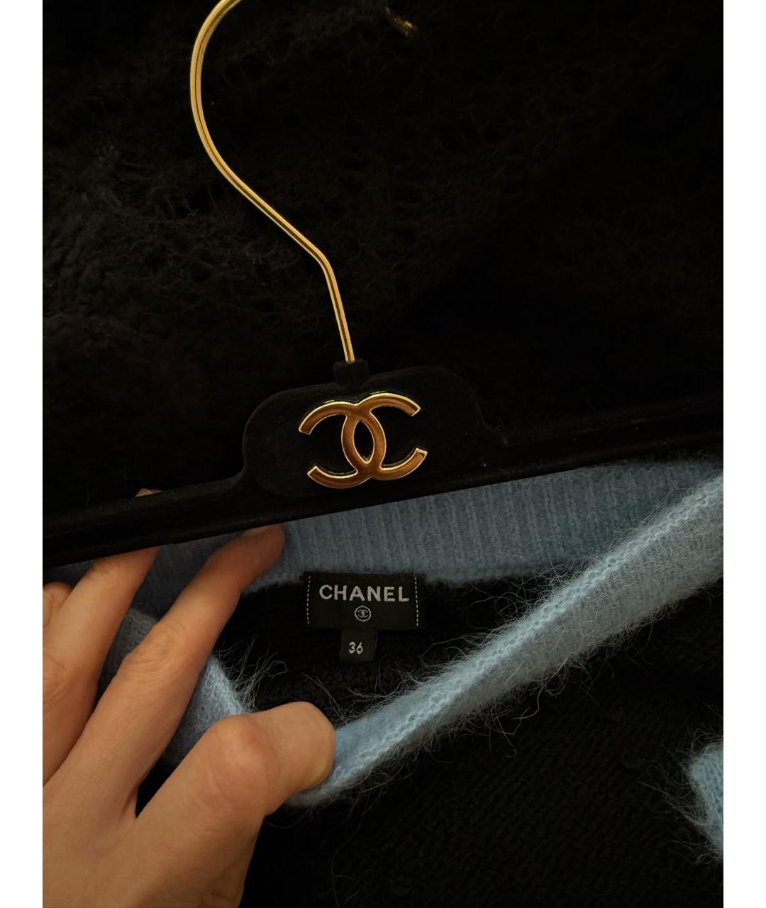 CHANEL Черный шерстяной костюм с юбками, фото 7