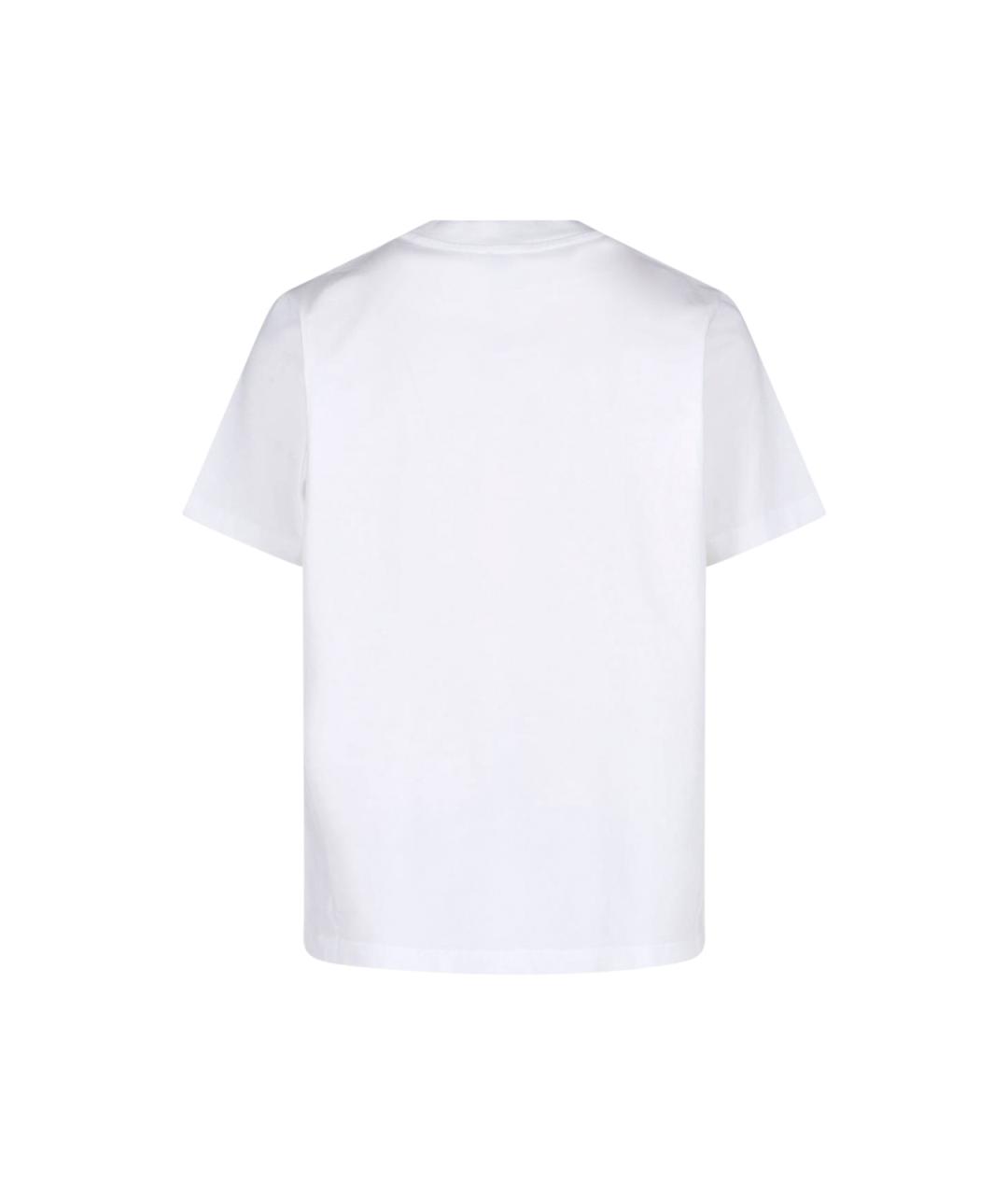 CASABLANCA Белая хлопковая футболка, фото 2