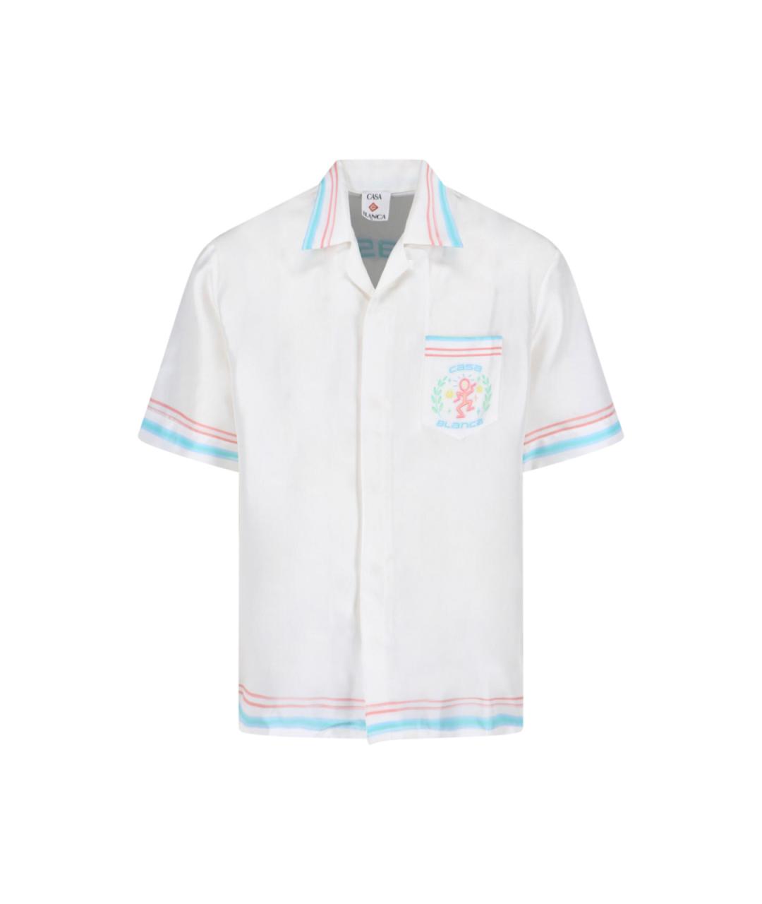 CASABLANCA Белая шелковая кэжуал рубашка, фото 1