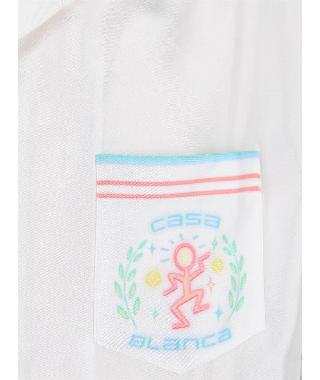 CASABLANCA Белая шелковая кэжуал рубашка, фото 3