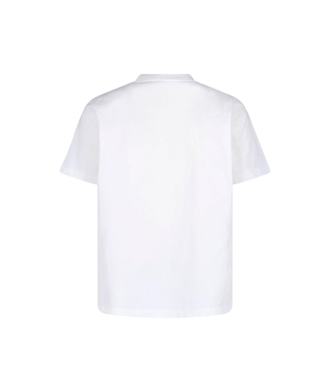 CASABLANCA Белая хлопковая футболка, фото 2