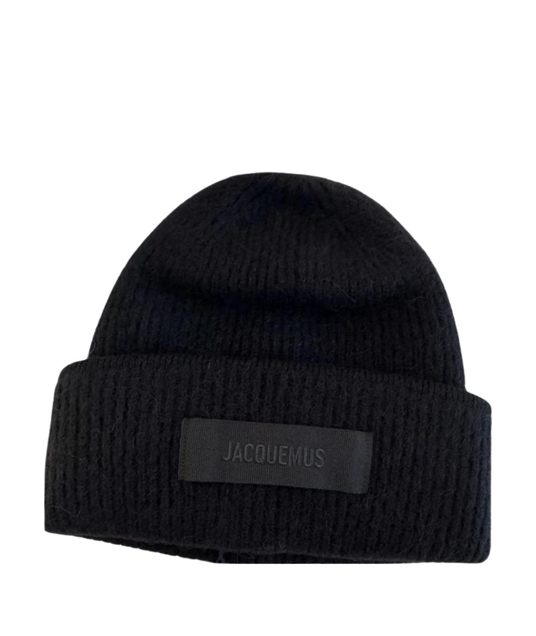 JACQUEMUS Черная шерстяная шапка, фото 1