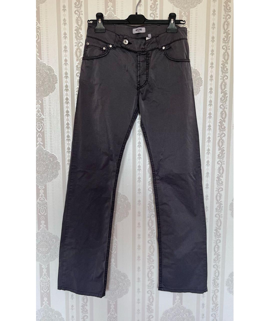 MOSCHINO Серые прямые джинсы, фото 4