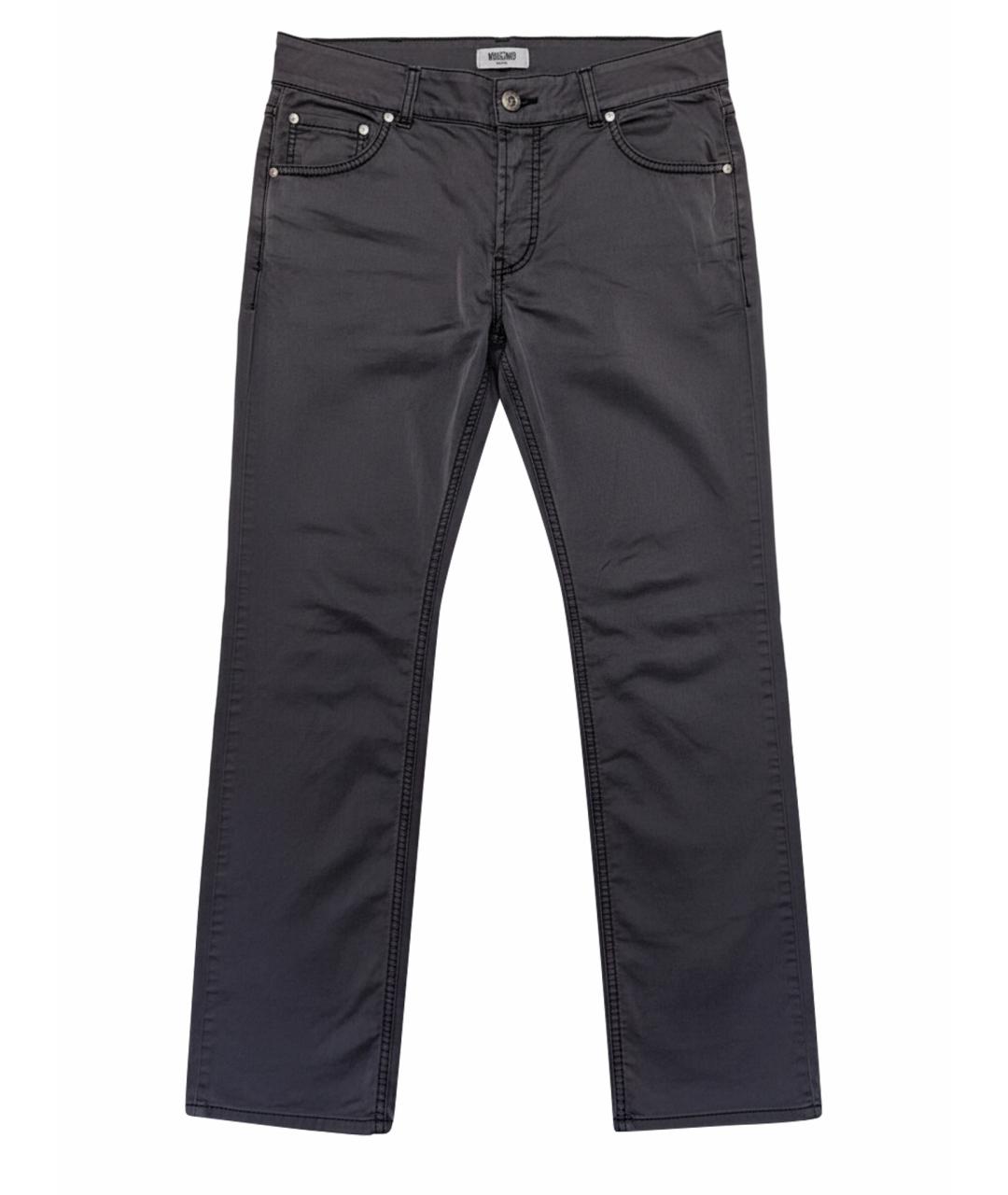 MOSCHINO Серые прямые джинсы, фото 1