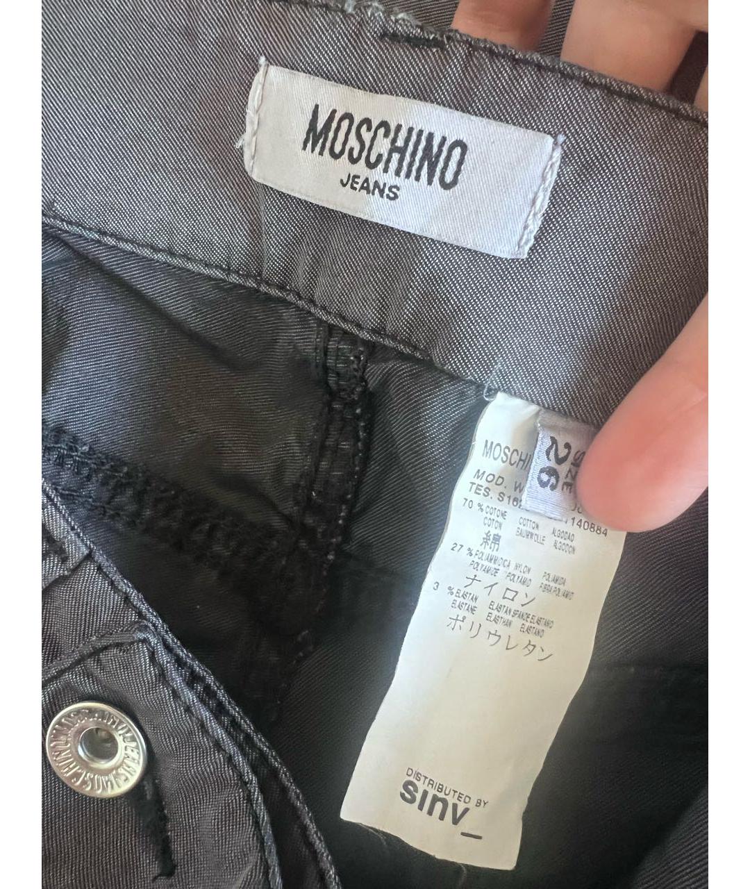 MOSCHINO Серые прямые джинсы, фото 3