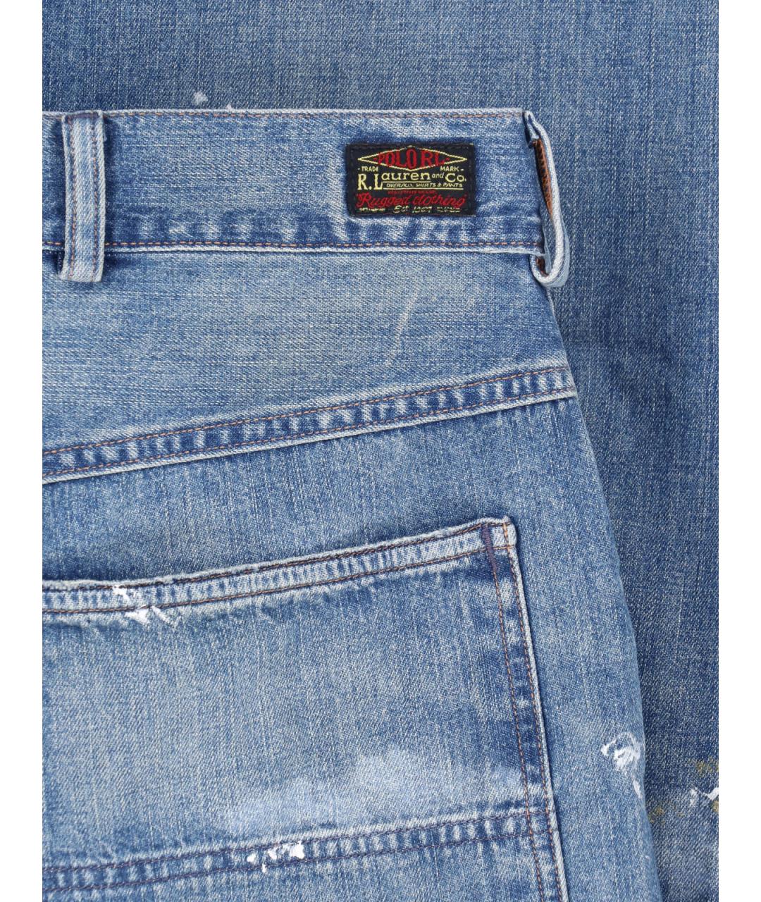 POLO RALPH LAUREN Синие прямые джинсы, фото 5
