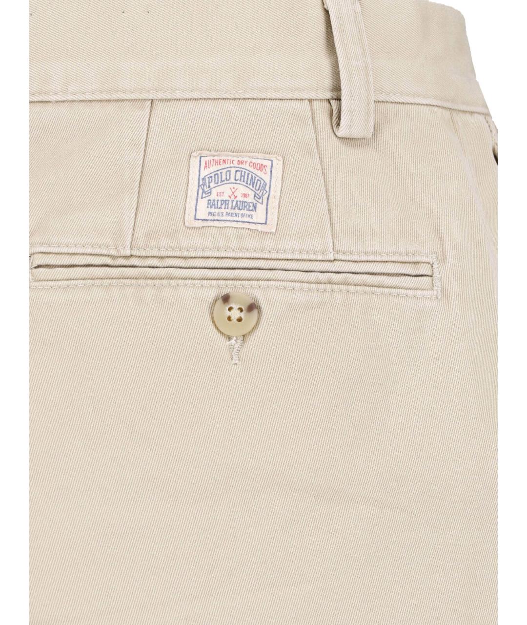 POLO RALPH LAUREN Бежевые повседневные брюки, фото 4