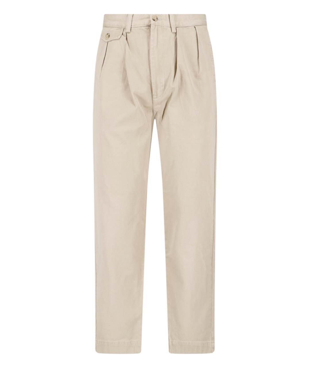 POLO RALPH LAUREN Бежевые повседневные брюки, фото 1
