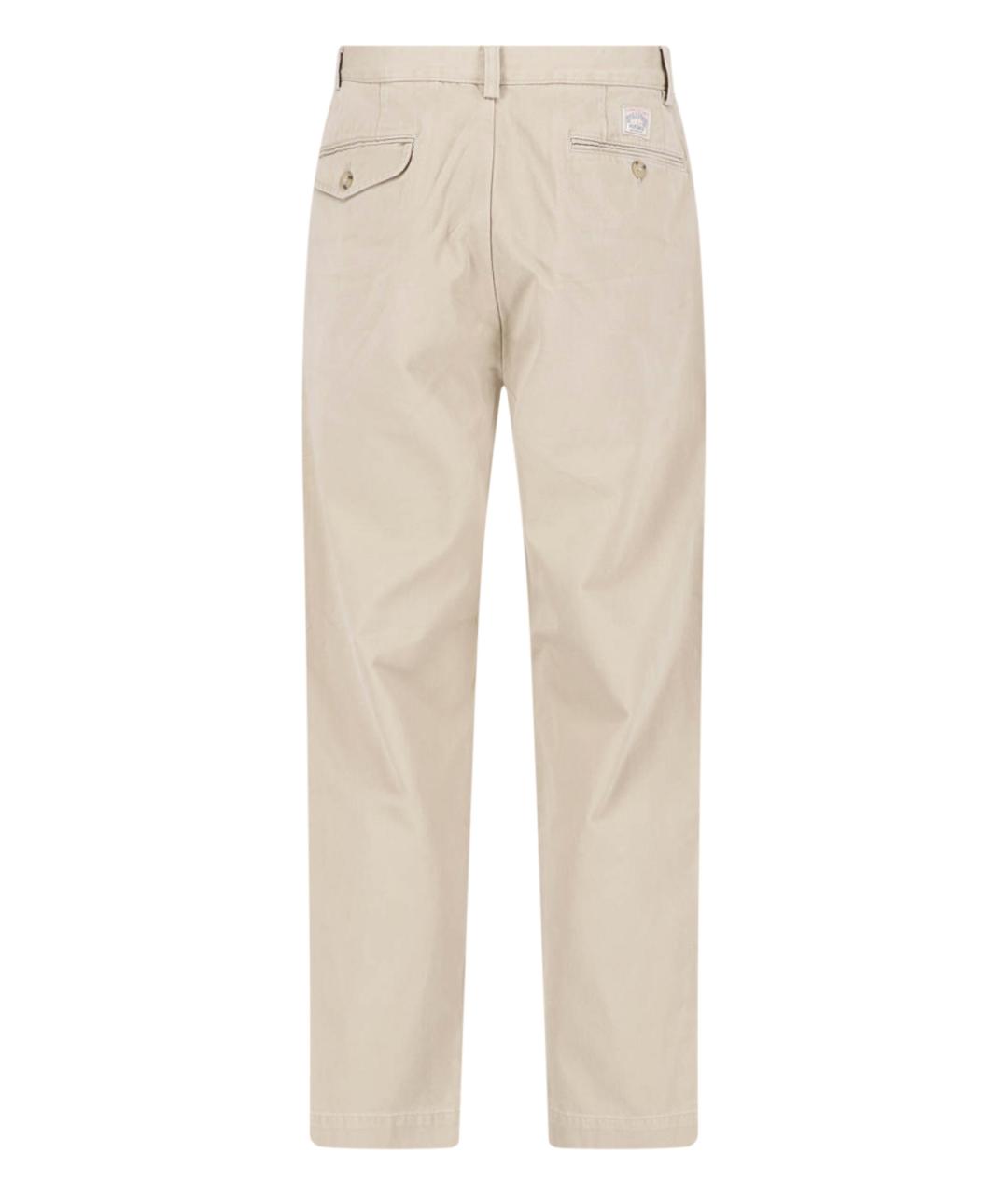POLO RALPH LAUREN Бежевые повседневные брюки, фото 2