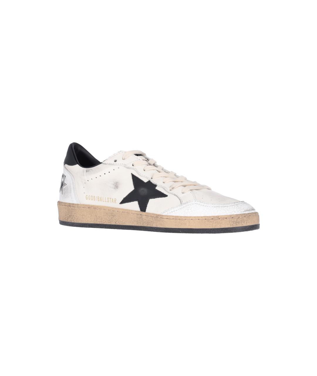 GOLDEN GOOSE DELUXE BRAND Белые низкие кроссовки / кеды, фото 2