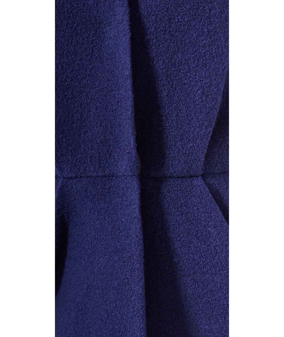 LES COPAINS Синий шерстяной жакет/пиджак, фото 4