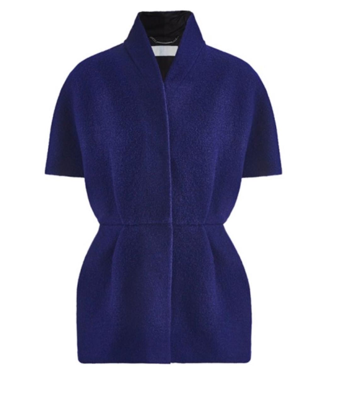 LES COPAINS Синий шерстяной жакет/пиджак, фото 1