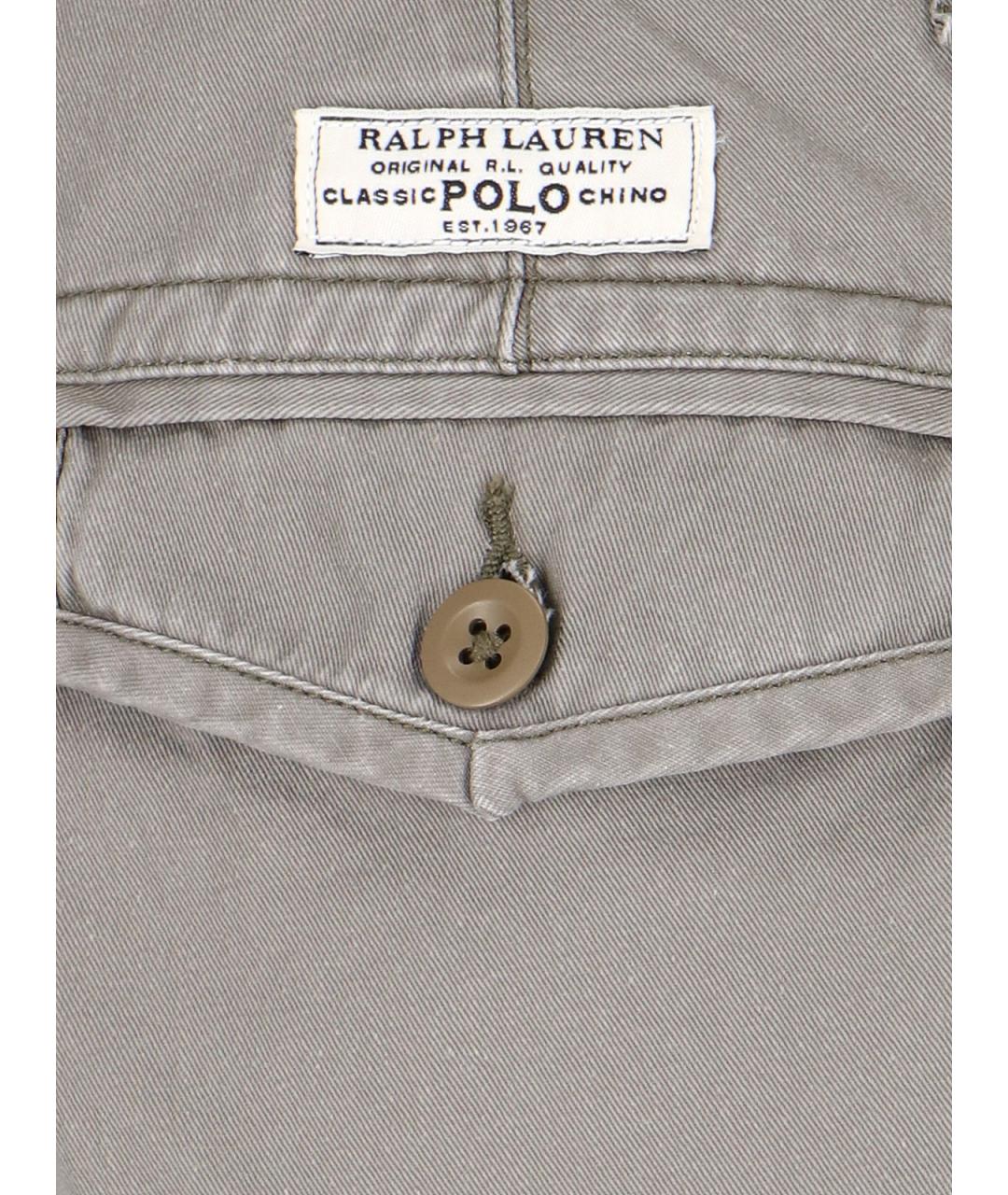 POLO RALPH LAUREN Серые хлопковые шорты, фото 5