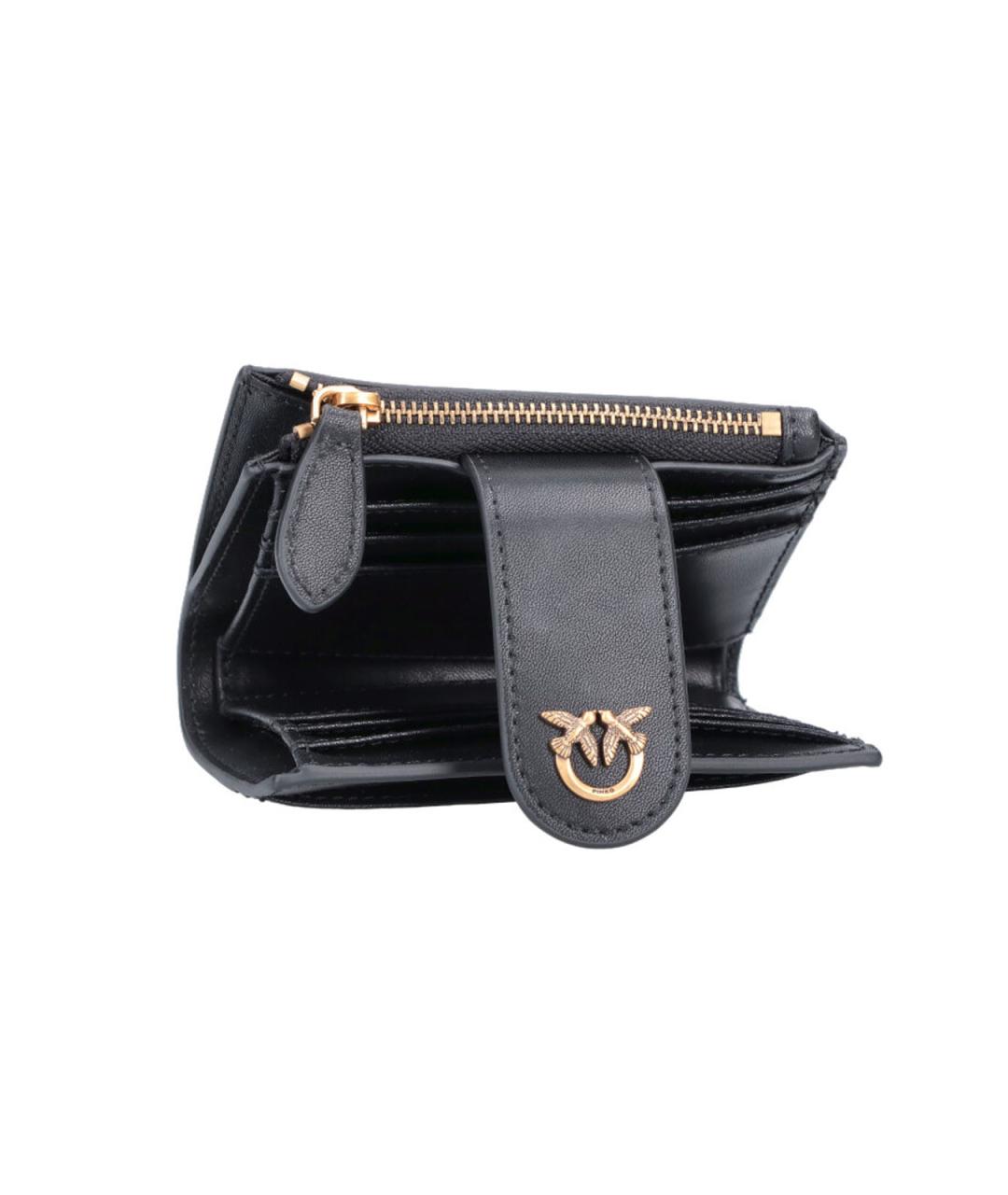 PINKO Черный кожаный кошелек, фото 4