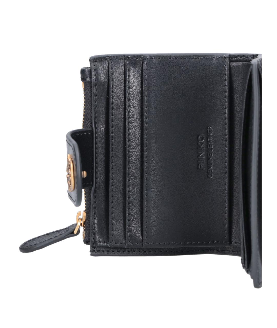 PINKO Черный кожаный кошелек, фото 5