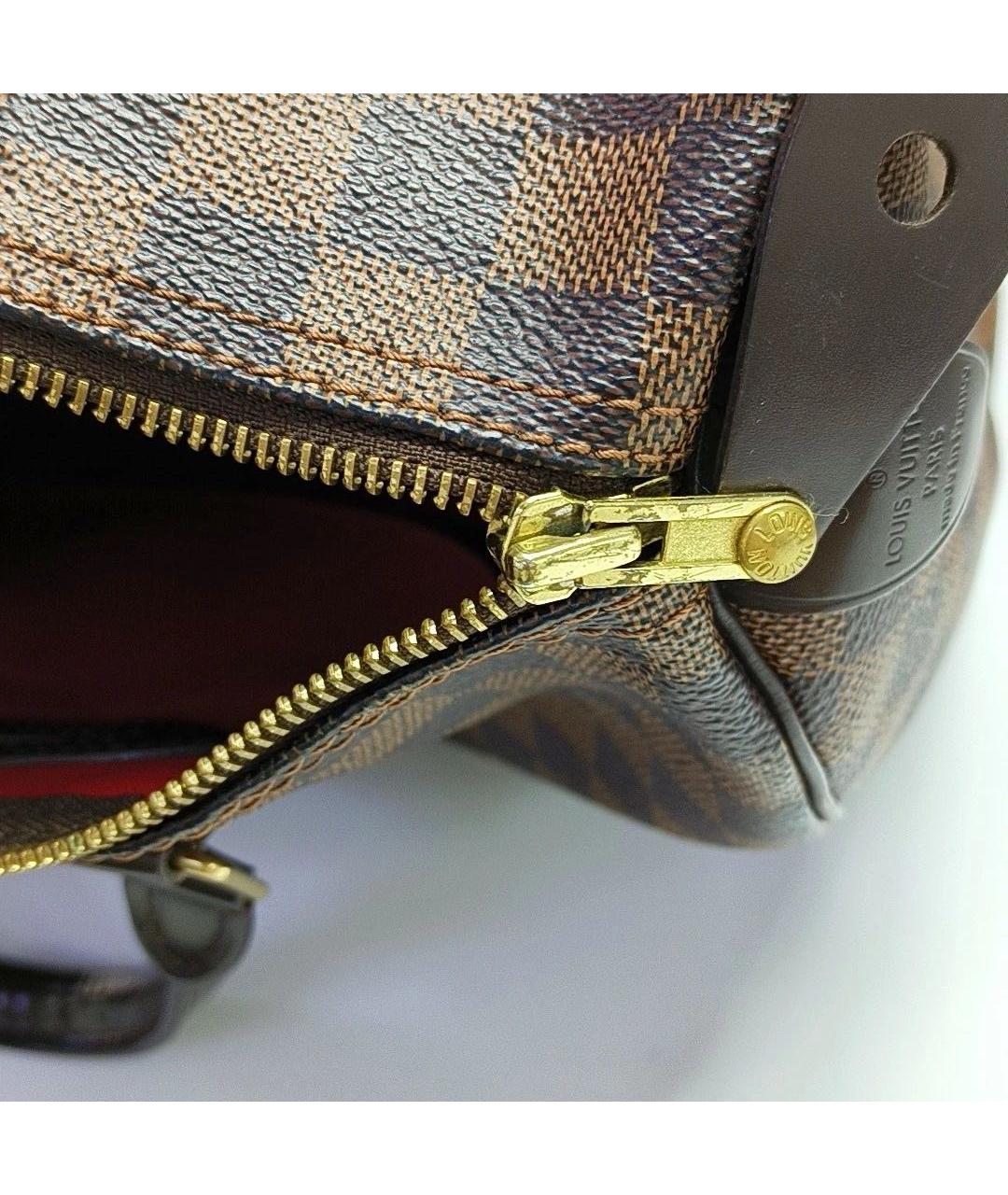 LOUIS VUITTON Коричневая сумка с короткими ручками, фото 7