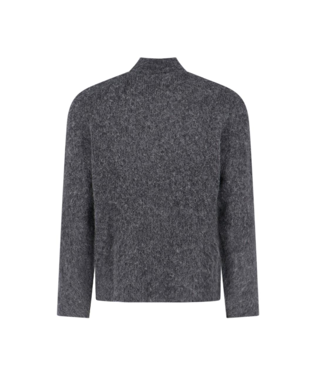 ASPESI Серый шерстяной кардиган, фото 2