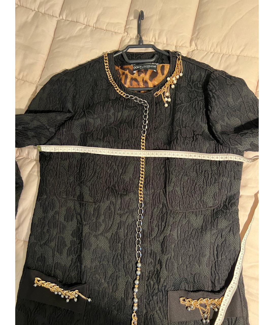 DOLCE&GABBANA Черное пальто, фото 7