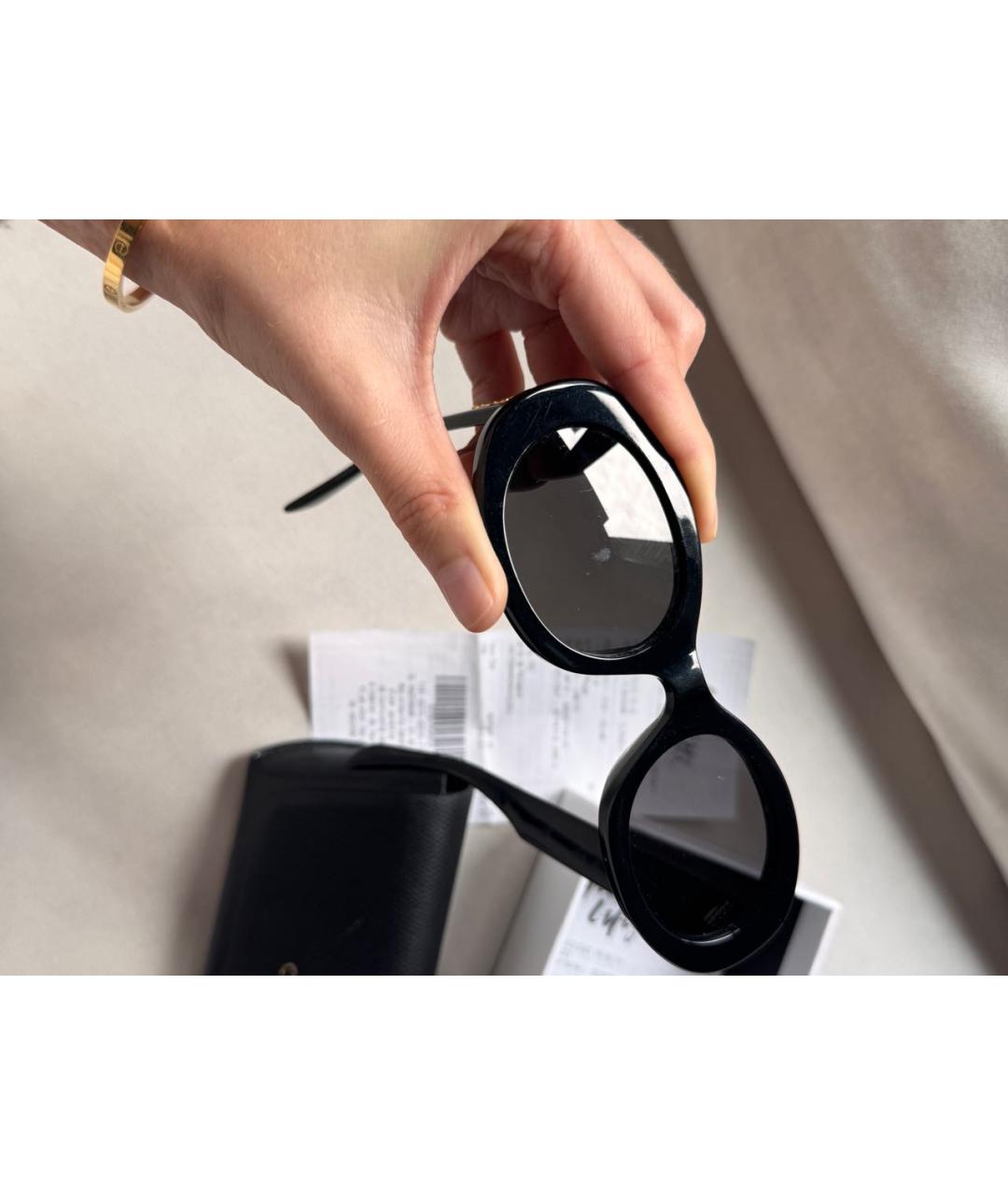 CELINE Черные пластиковые солнцезащитные очки, фото 4