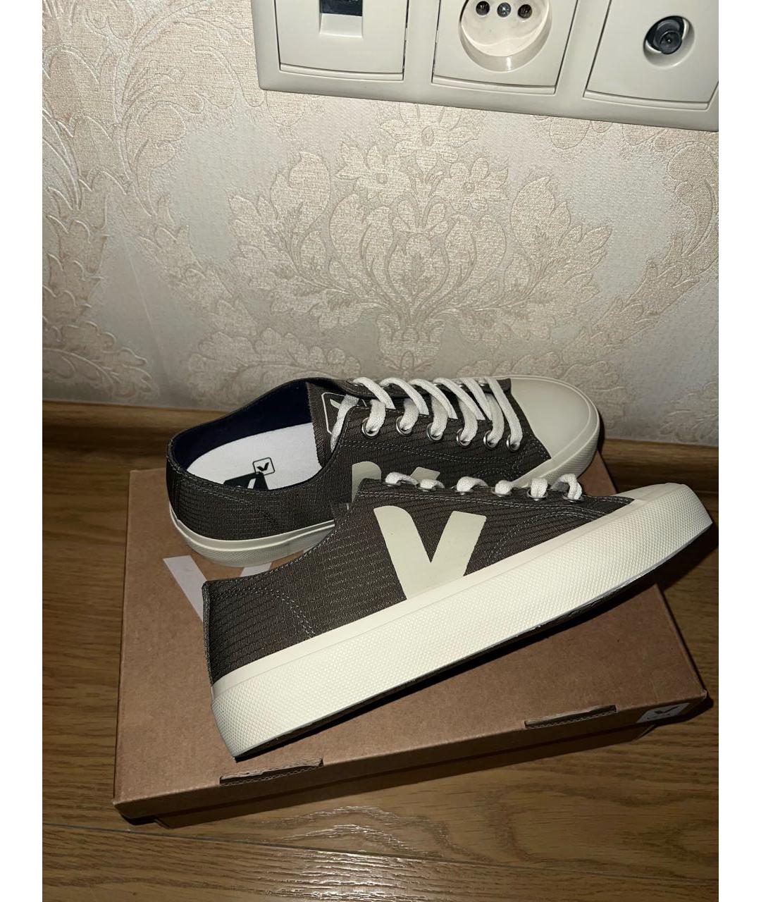 VEJA Хаки текстильные кеды, фото 7