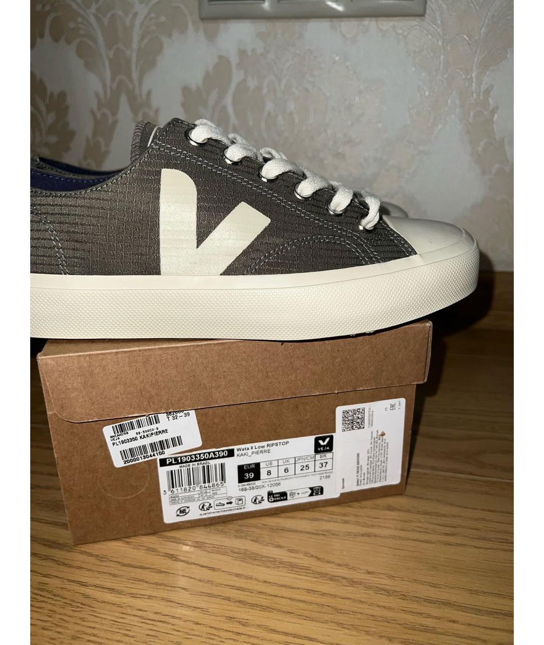 VEJA Хаки текстильные кеды, фото 8