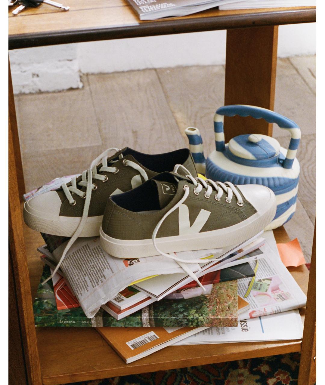 VEJA Хаки текстильные кеды, фото 4