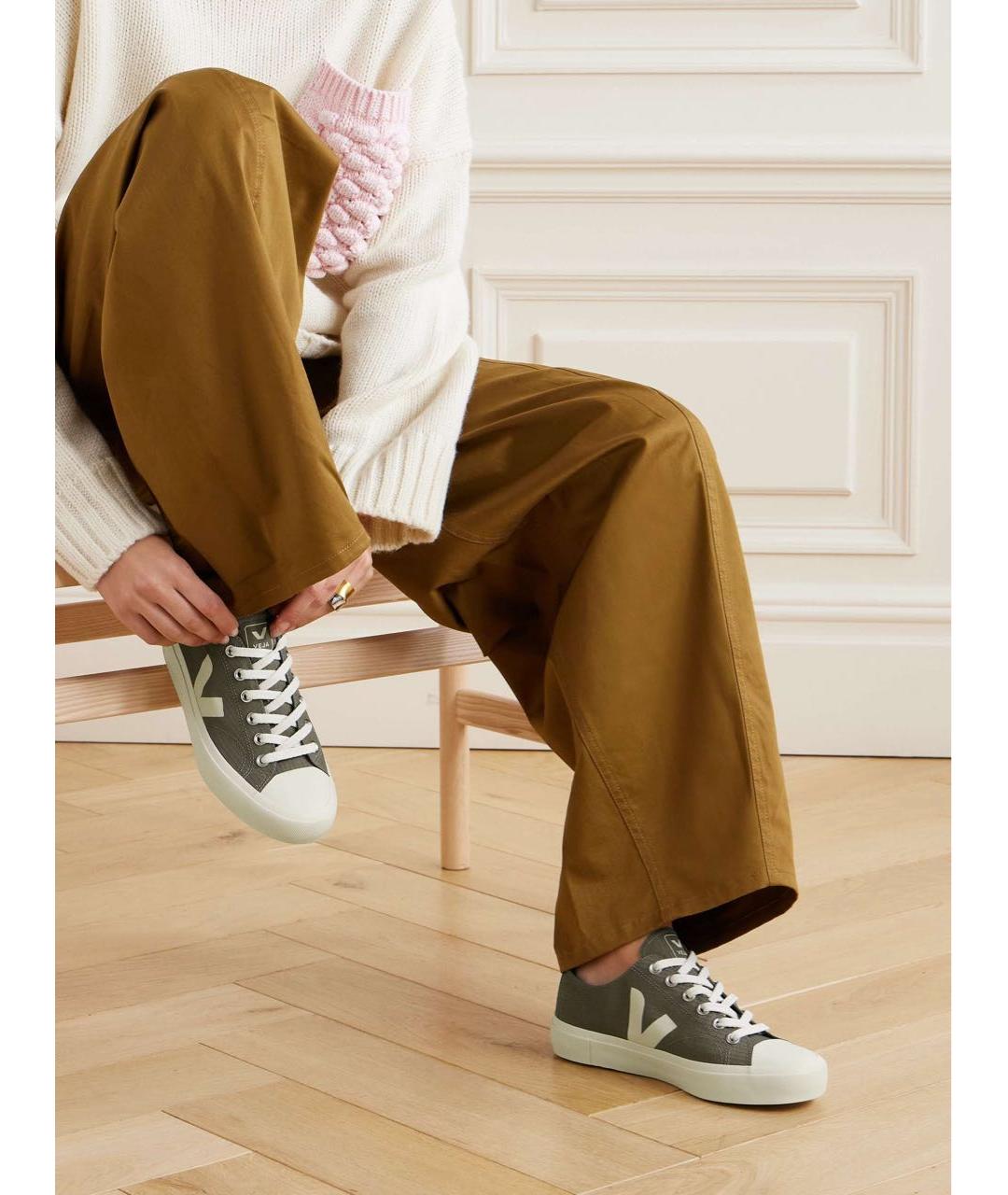 VEJA Хаки текстильные кеды, фото 5