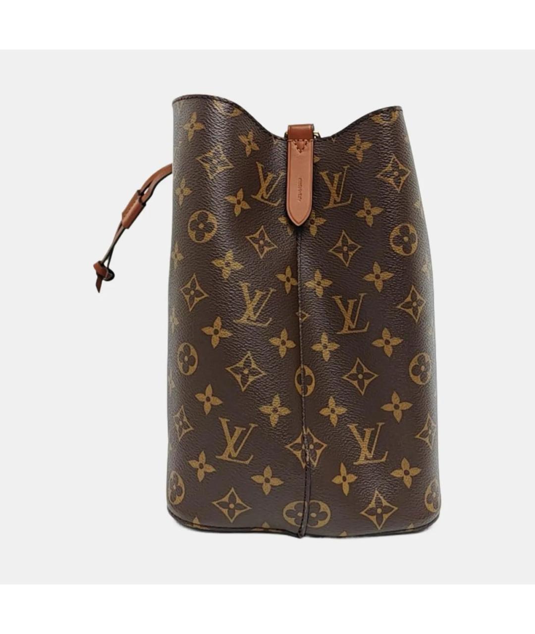 LOUIS VUITTON Коричневая кожаная сумка тоут, фото 2
