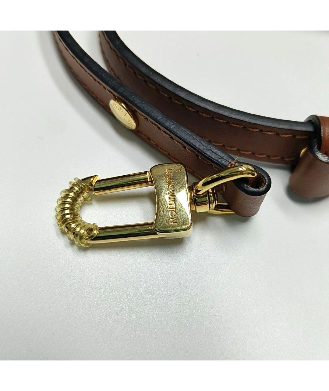 LOUIS VUITTON Коричневая кожаная сумка тоут, фото 8