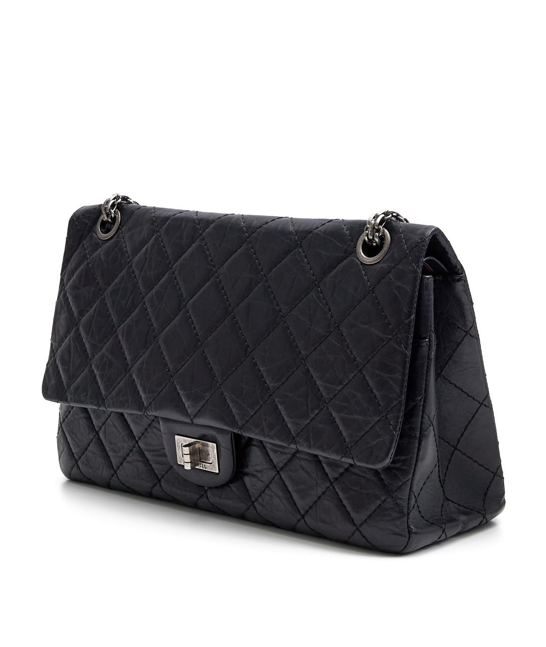 CHANEL Черная кожаная сумка через плечо, фото 3
