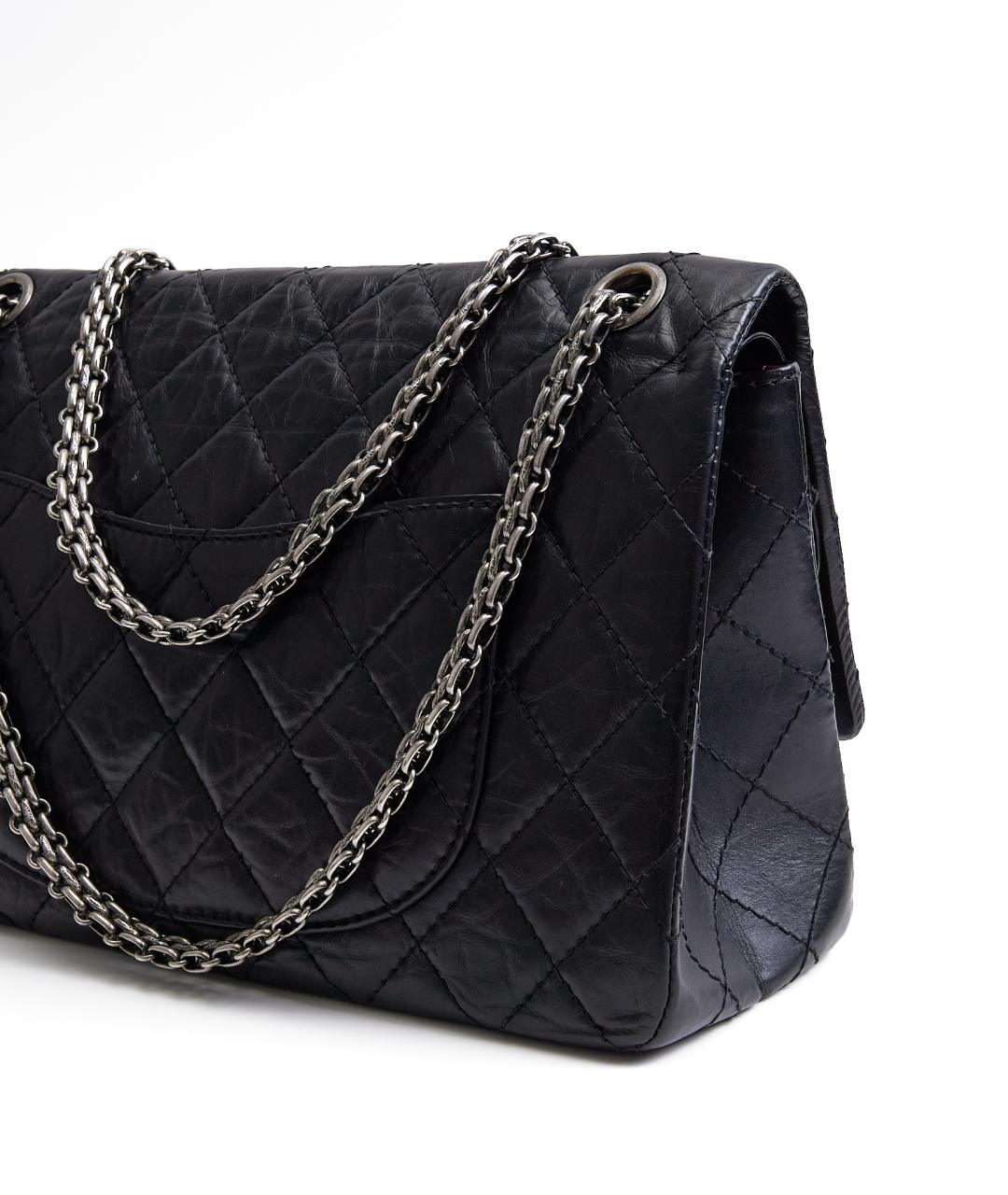 CHANEL Черная кожаная сумка через плечо, фото 5