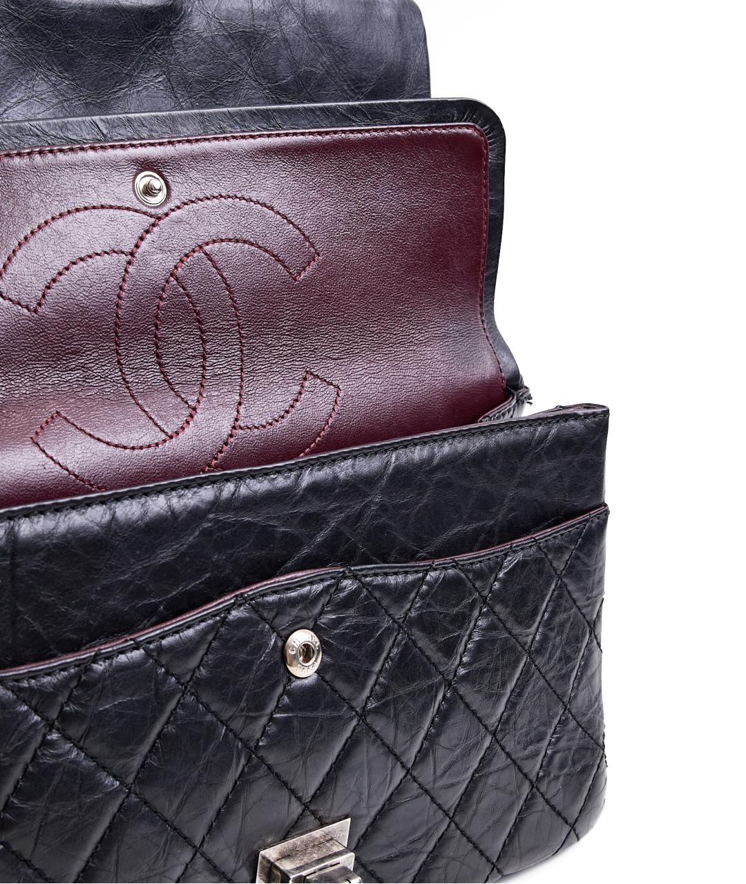 CHANEL Черная кожаная сумка через плечо, фото 6
