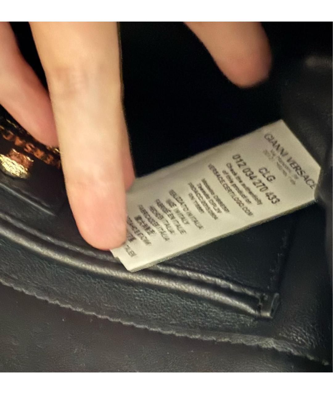 VERSACE Кожаная сумка через плечо, фото 4