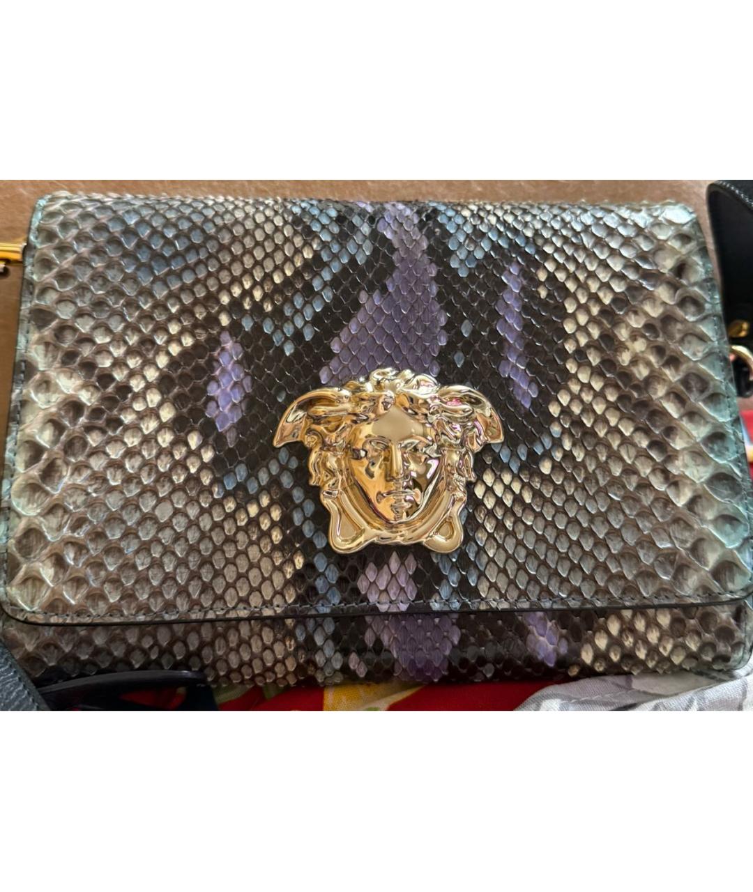 VERSACE Кожаная сумка через плечо, фото 3