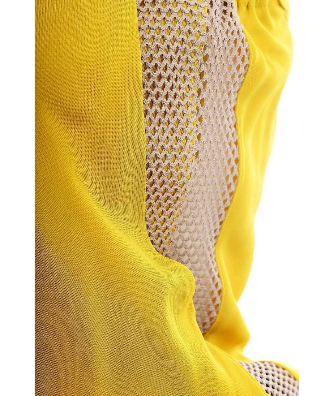 JO NO FUI Горчичное вискозное платье, фото 7