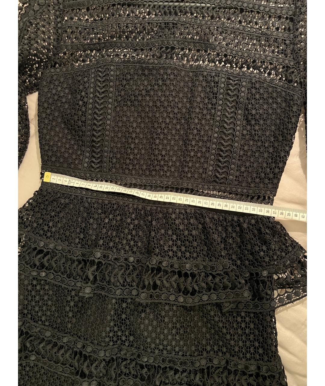 SELF-PORTRAIT Черное полиэстеровое коктейльное платье, фото 8