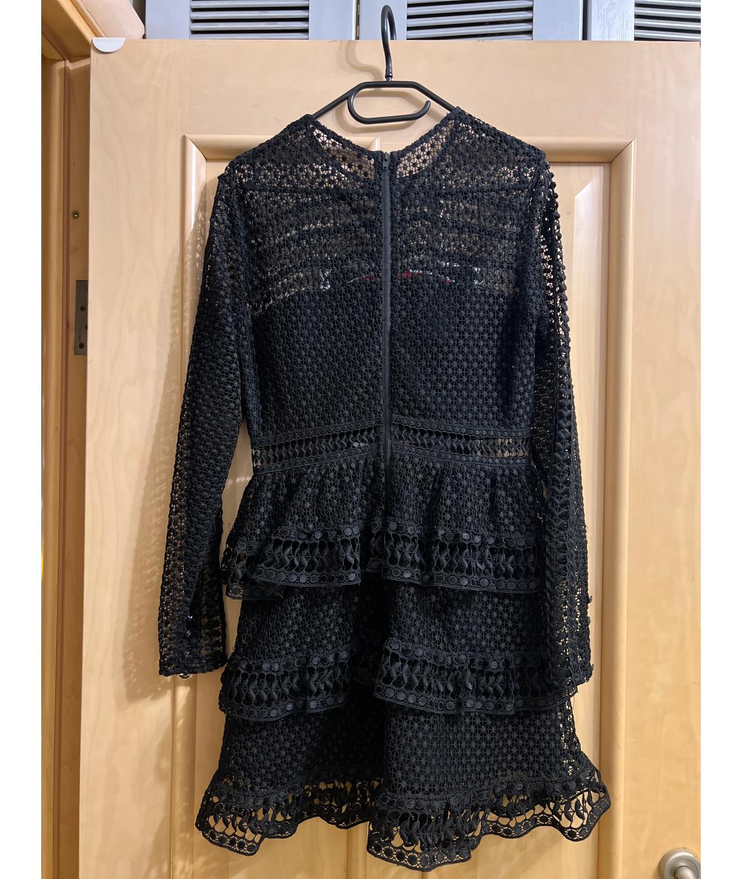 SELF-PORTRAIT Черное полиэстеровое коктейльное платье, фото 2