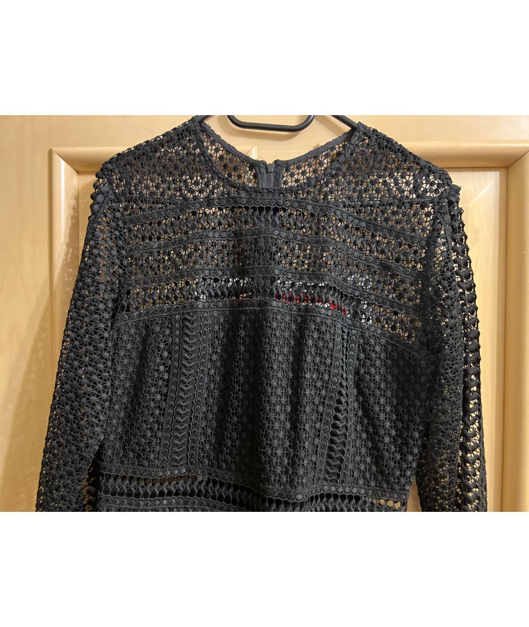 SELF-PORTRAIT Черное полиэстеровое коктейльное платье, фото 4